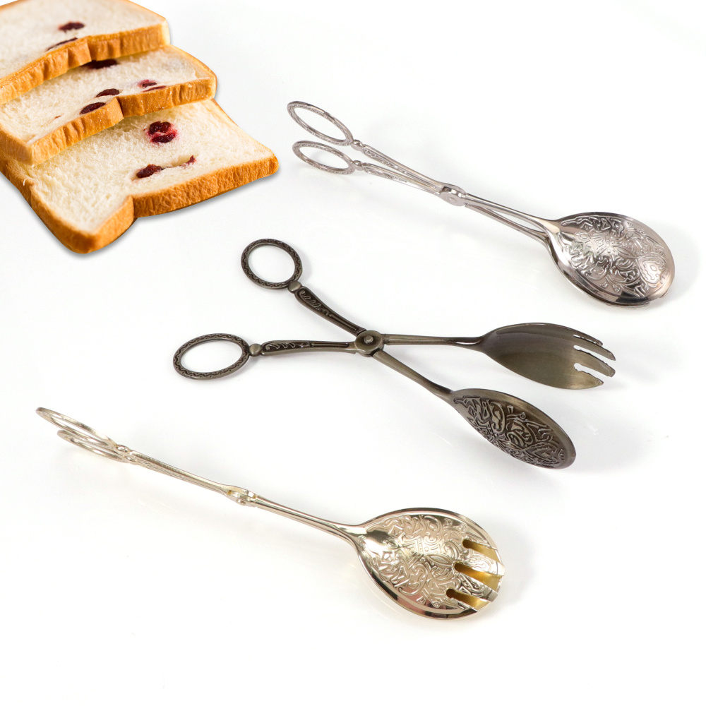 Bread Baking Kitchen Utensils - Jaswehome Pinze per alimenti retrò vintage