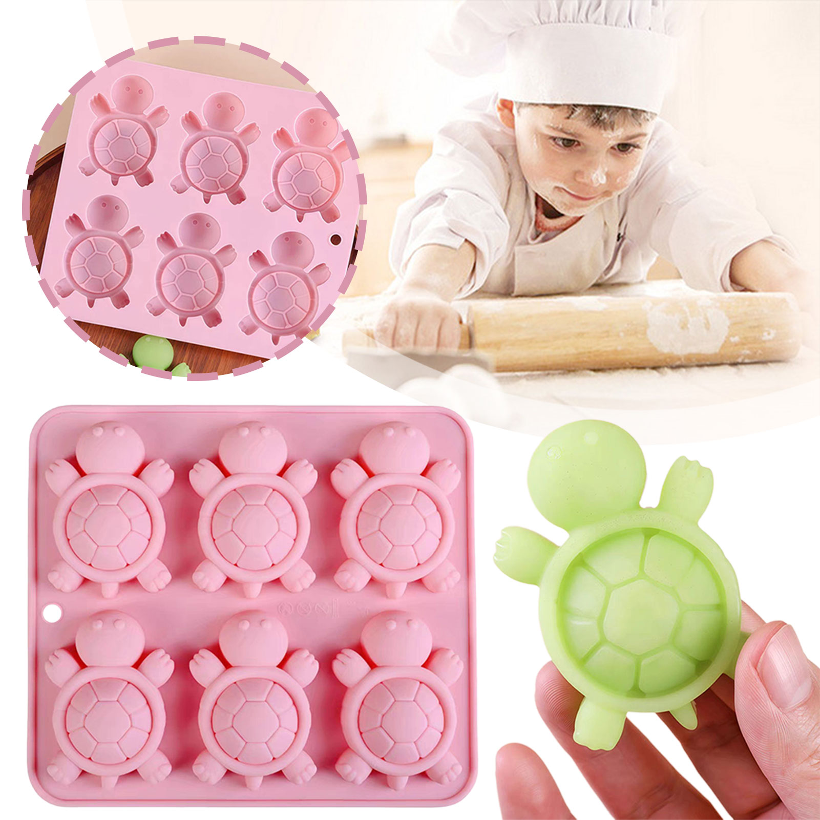 Kitchen Baking Tray - Tartarughe vassoio di ghiaccio 3d tartarughe