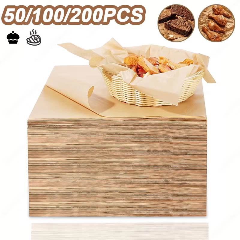 Kitchen Bakery - 50/100/200PCS Carta da forno Pergamena Teglia