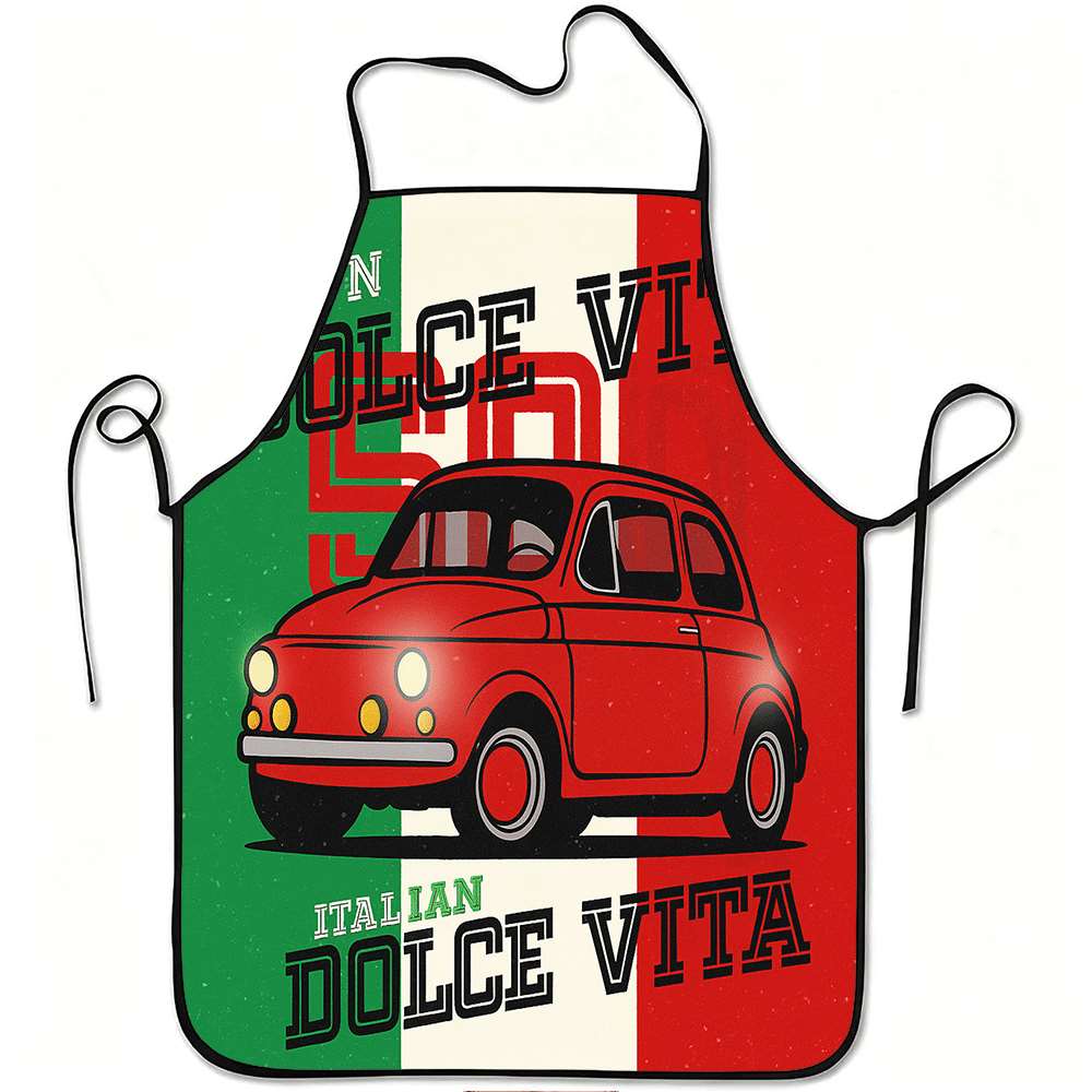 Kitchen And Baking Life - 1 Grembiule Divertente a Tema Italiano,