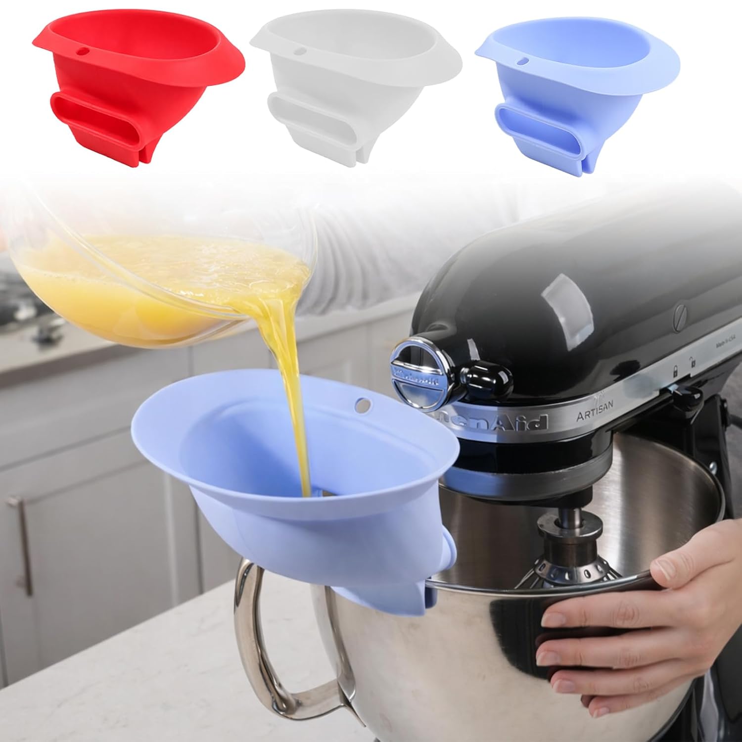 Kitchen Aid Baking Bread - Imbuto in silicone blu per farina