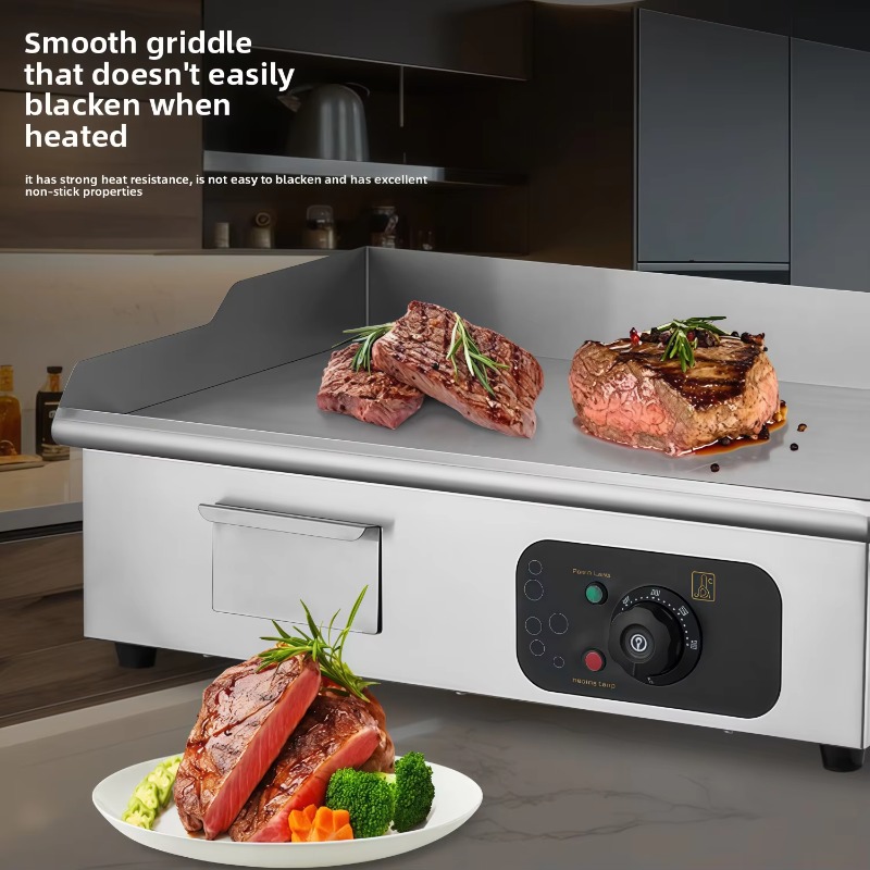 Kitchen Baking Zone - Teglia elettrica in acciaio inox (grado
