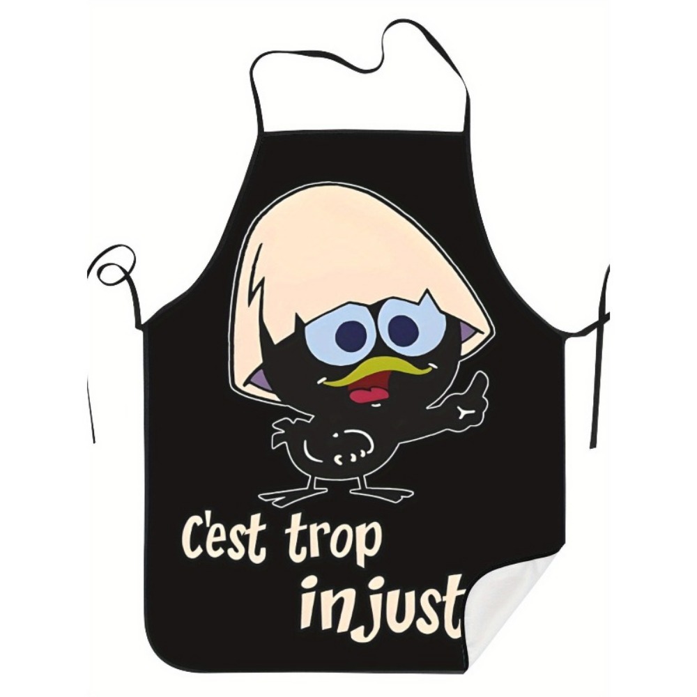 Kitchen Baking Background - Grembiule con Stampa di Polli Cartoon
