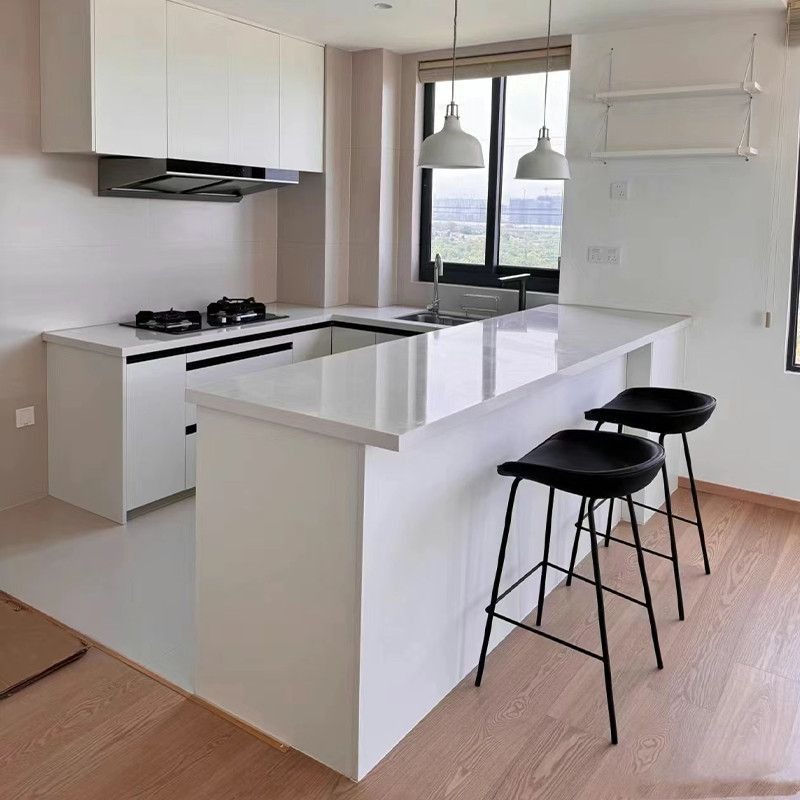 Kitchen Baking Island - Isola Cucina Integrata con Tavolo da