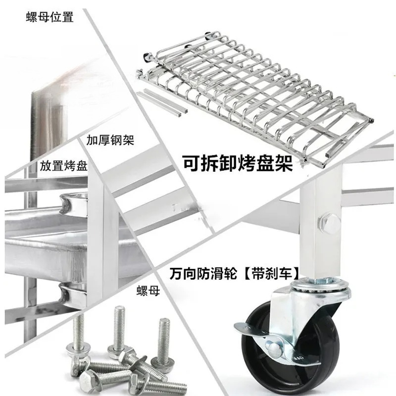 Carrello Portateglie in Acciai - Kitchen Baking Trolley recensione e prezzo
