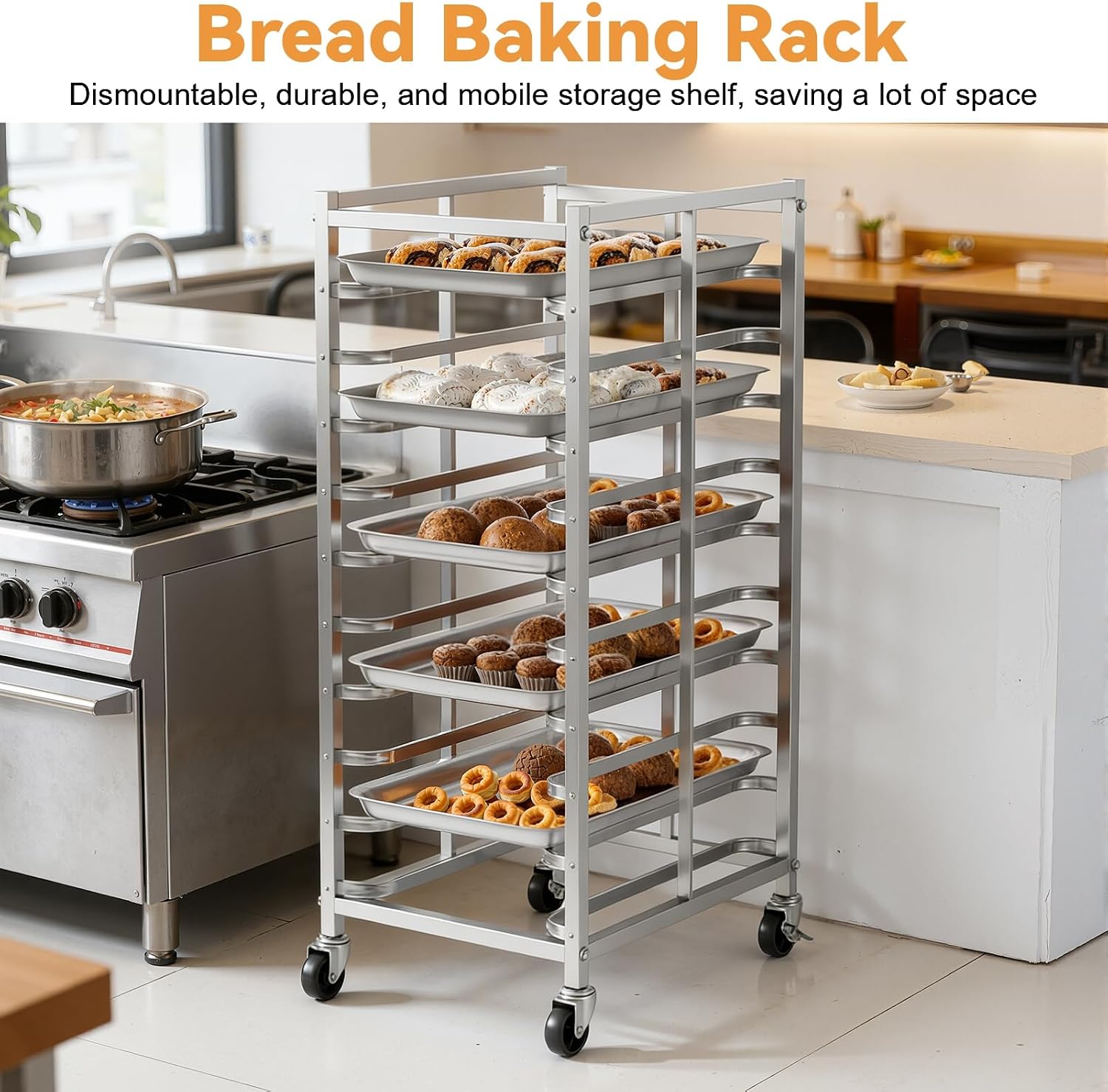 Carrello Mobile per Teglie da  - Kitchen Baking Trolley recensione e prezzo