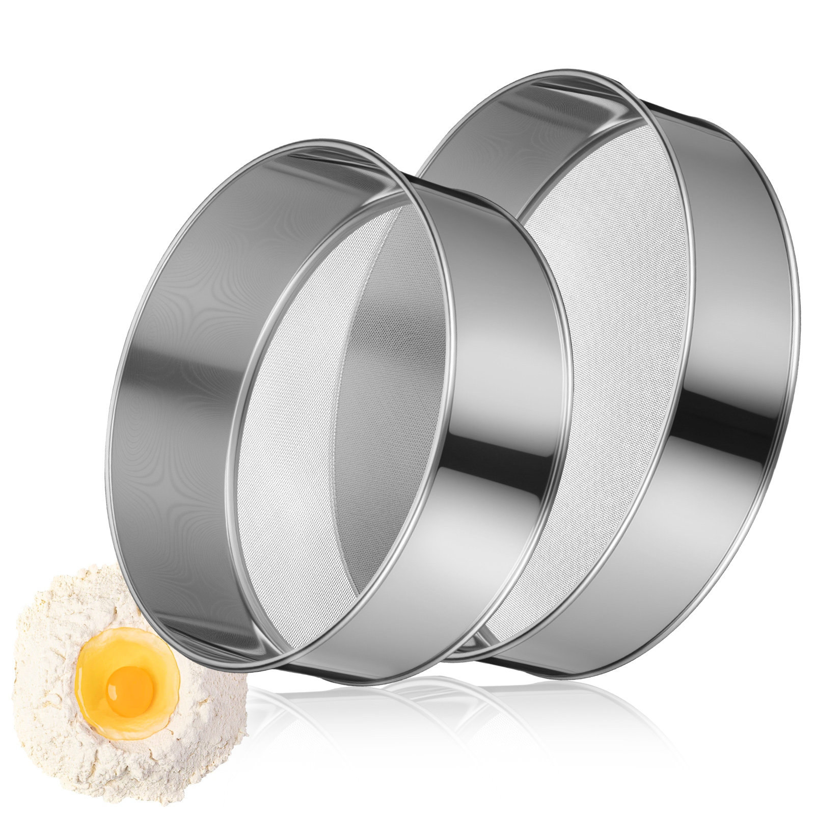 2 Pezzi Setaccio per Farina in - Baking Powder Kitchen recensione e prezzo