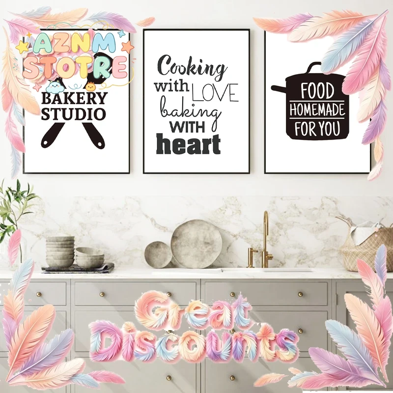 Cucinando con Amore, Stampe e  - Kitchen Baking Quotes recensione e prezzo