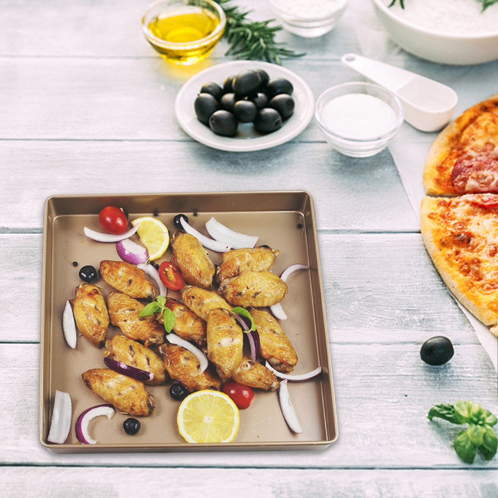 Teglia Quadrata per Pizza Anti - Kitchen Baking Pan recensione e prezzo