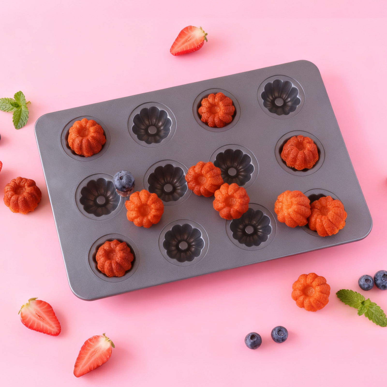 12 cavità Mini Kouglof teglia  - Bread Baking Kitchen Utensils recensione e prezzo