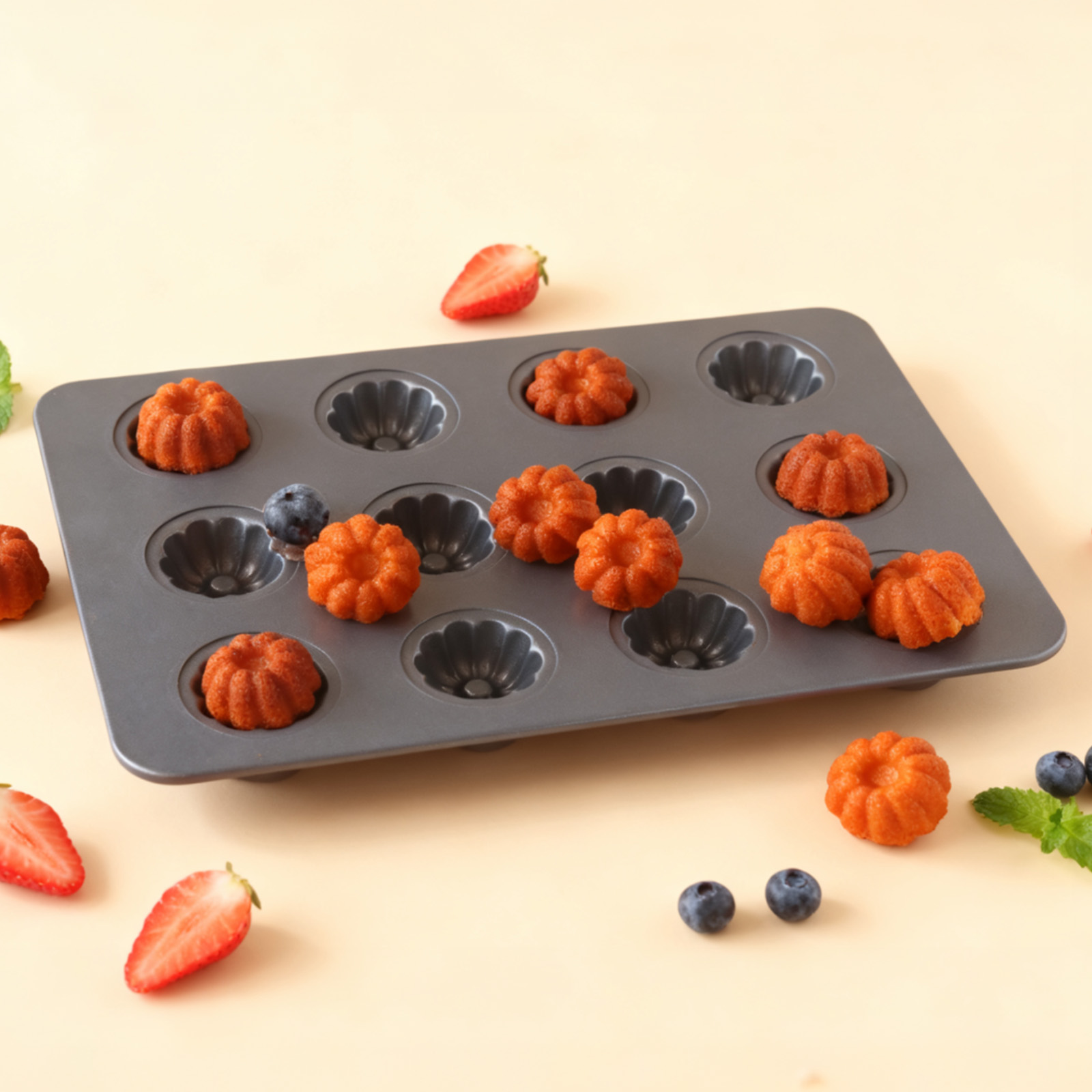 12 cavità Mini Kouglof teglia  - Bread Baking Kitchen Utensils recensione e prezzo