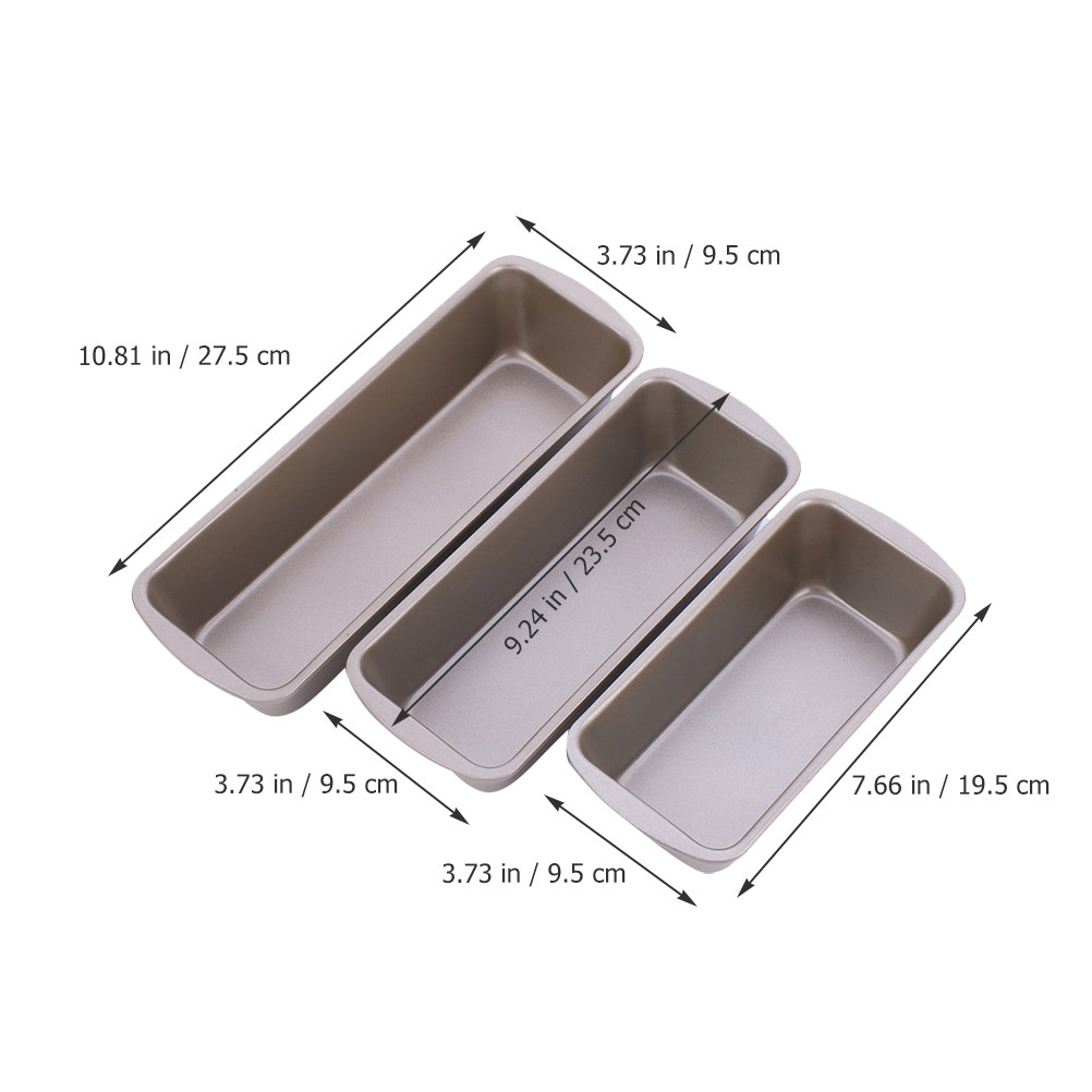 3 Stampi Rettangolari per Pane - Kitchen Baking Pan recensione e prezzo